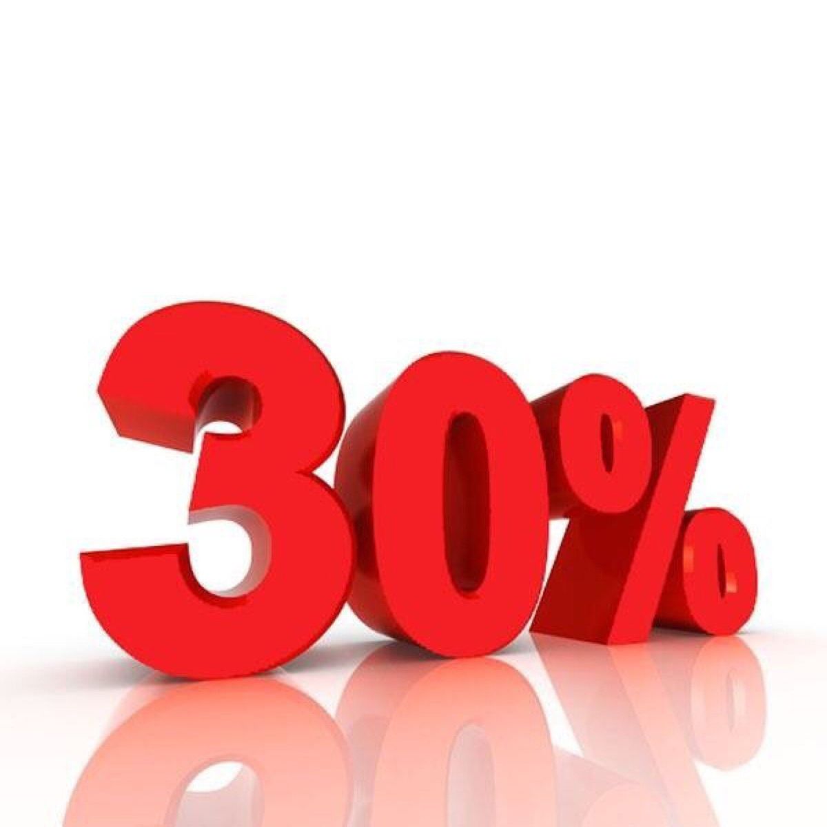 30 процентов от. Скидка 30%. Скидка на прозрачном фоне.